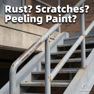 Scratch Impact Resistant Anti Rust Weatherproof Protective <b>Top</b> <b>Coat</b> For Outdoor Building Metal Handrail Stair Railing - Product Image 2
