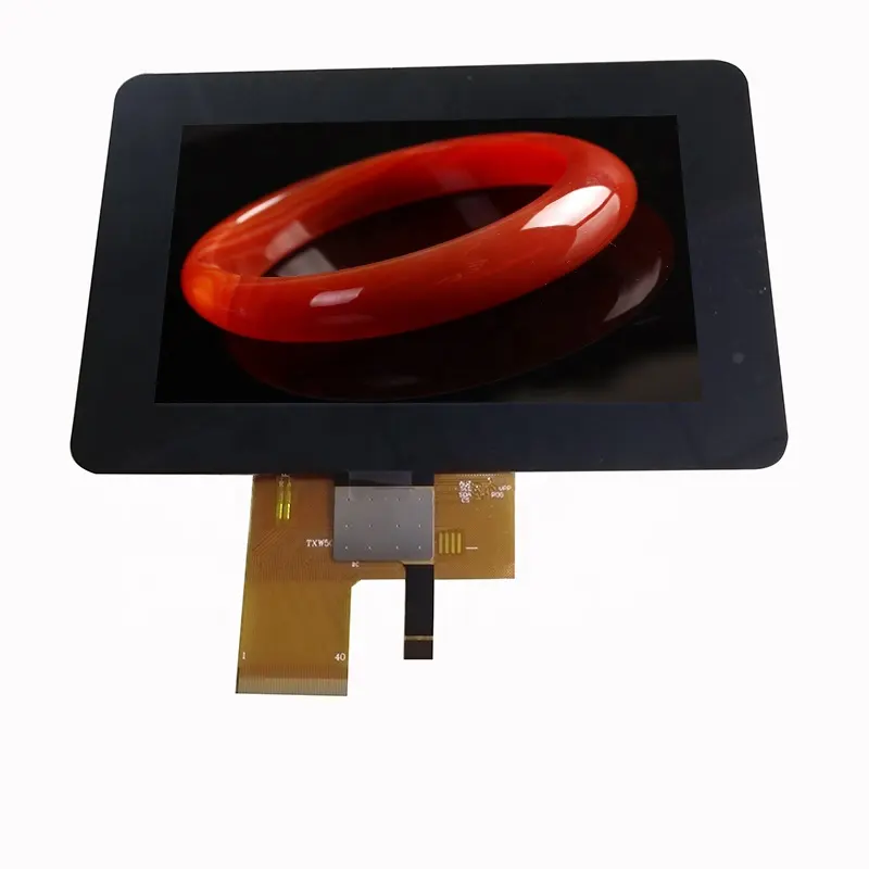 ด้วยหน้าจอสัมผัสแบบ capacitive 5นิ้ว800*480แผงแสดงผลความสว่างสูงฟรีมุมมองภาพหน้าจอ RGB TFT IPS LCD
