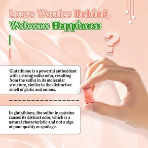 Biokom Glutathion Aufhellende Hautaufhellungs-Gummibärchen Glutathion-Kollagen-Nahrungsergänzungsmittel Kollagen L-Glutathion Gummibärchen - Product Image 6