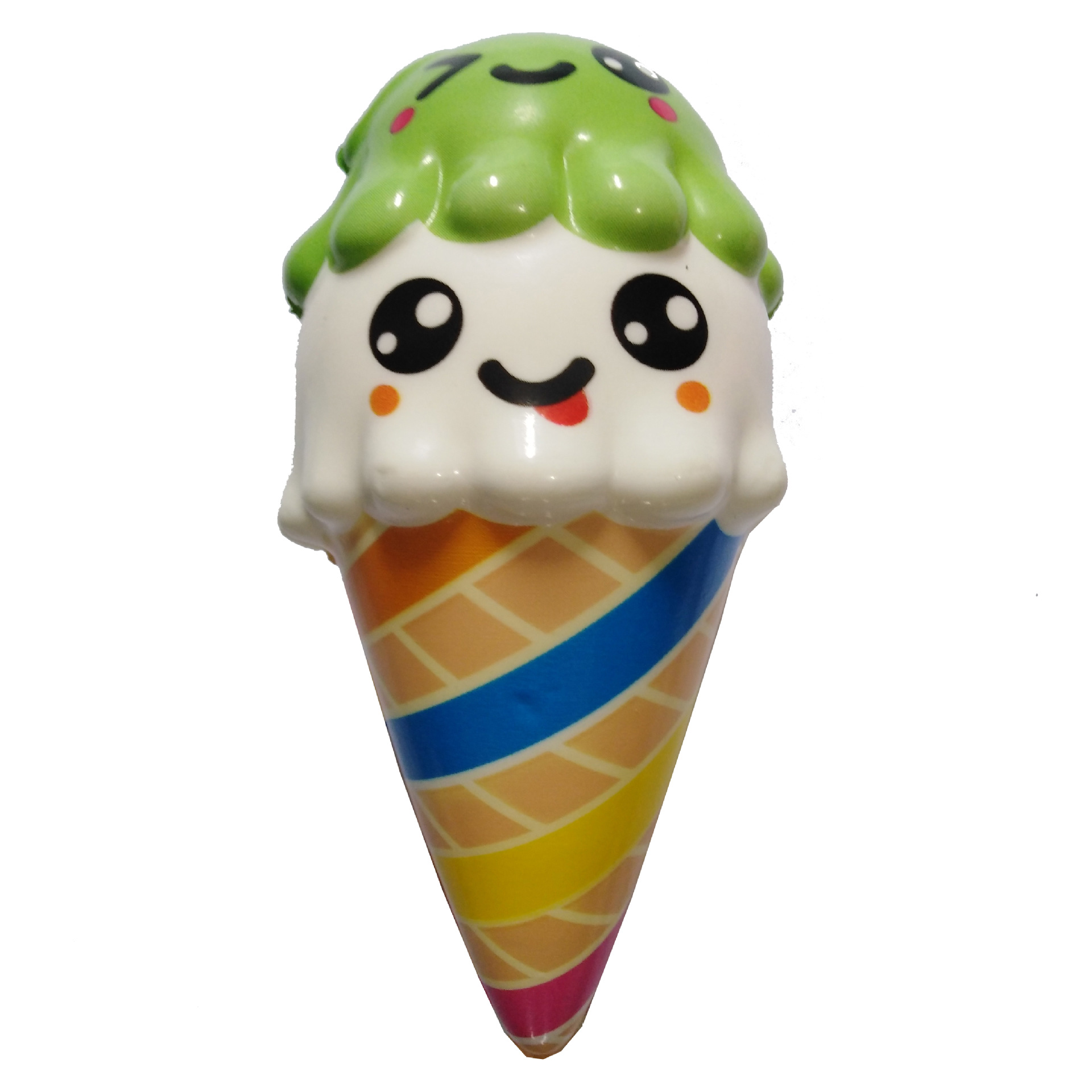 软玩具软可爱冰淇淋笑脸缓慢上升的软软可爱冰淇淋玩具挤压玩具儿童