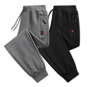 Pantaloni Tuta <span class=keywords><strong>in</strong></span> Cotone da Uomo, Pantaloni Dritti Taglie Forti, Pantaloni Casual da Uomo Autunno e Inverno con Interno <span class=keywords><strong>in</strong></span> <span class=keywords><strong>Velluto</strong></span> Spesso - Product Image 1