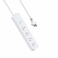 SAA Onaylı AU Priz Çoğaltıcı 5 Avustralya Prizi, 2 USB-A ve 1 Tip-C Girişli, 240V 10A Uzatma Kablosu
