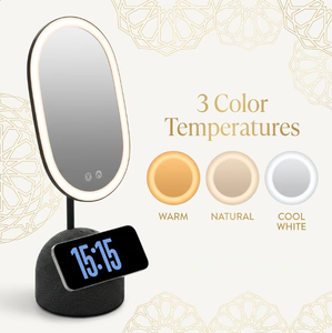 <span class=keywords><strong>Miroir</strong></span> <span class=keywords><strong>de</strong></span> <span class=keywords><strong>maquillage</strong></span> LED pour salle <span class=keywords><strong>de</strong></span> bain avec variateur tactile 3 modes, haut-parleur intégré et station <span class=keywords><strong>de</strong></span> charge <span class=keywords><strong>sans</strong></span> <span class=keywords><strong>fil</strong></span>, <span class=keywords><strong>lampe</strong></span> cosmétique - Product Image 3