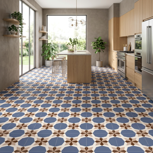 Carreaux de céramique modernes marocains émaillés 300x300mm, carreaux décoratifs pour sols et murs, pour usage intérieur, salle de bain, école, villa - Product Image 4