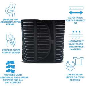 Faja Abdominal Postoperatoria, Compresión <span class=keywords><strong>de</strong></span> Estómago, Cirugía <span class=keywords><strong>de</strong></span> <span class=keywords><strong>Hernia</strong></span>, Faja Elástica <span class=keywords><strong>de</strong></span> 10.5 Pulgadas <span class=keywords><strong>de</strong></span> Ancho para Hombres y Mujeres <span class=keywords><strong>de</strong></span> Talla Grande - Product Image 5