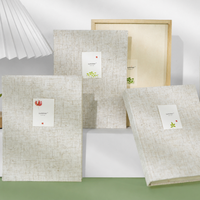 Carnet de notes et agenda en lin rigide 2026-2027, carnet de comptes, carnet coloré, coffret cadeau souvenir haut de gamme et élégant