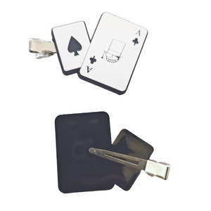 Bán Buôn Tùy Biến Sáng Tạo Anime Chủ Đề Trắng Chơi Thẻ Kẹp Tóc Cá Nhân PVC Chất Liệu Mạ Điện Màn Hình Lụa - Product Image 3