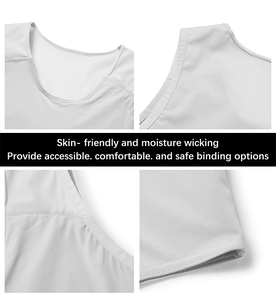 ZN Women Tomboy <strong>Lesbian</strong> Chest Binder Strap Short Pullover Tank Top Vest Corsets and Bustiers Top for FTM TS - Product Image 2