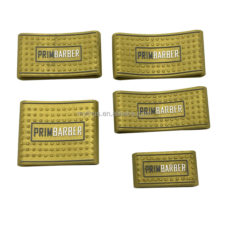 5 tamaño. Caja Oro antideslizante de goma pelo Clipper agarre