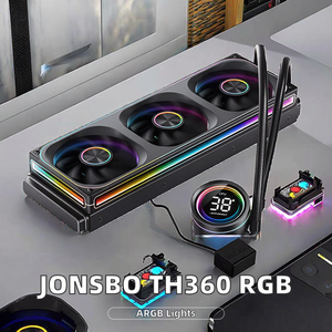 Jonsbo TH360 Aluminum Digital Display Water-Cooled CPU Radiator ARGB Synchronous Four-Sided Mirror PWM Intelligent <b>Computer</b> <b>Case</b> - Product Image 2