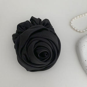 Tocado <span class=keywords><strong>de</strong></span> rosas grandes, bandas elásticas altas para el cabello, lazos para el cabello, accesorios para el cabello <span class=keywords><strong>corto</strong></span> - Product Image 6