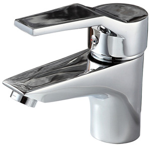 Robinet de lavabo de salle de bain classique à poignée unique, à profil bas, en cuivre, finition brossée, pour usage en hall, vente chaude - Product Image 1