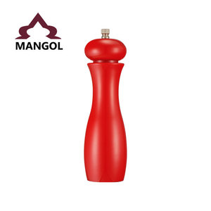 Moulin à poivre Mangol, forme cylindrique, couvercle métallique hermétique, moulin à épices manuel, couleur orange MG746-8 - Product Image 3