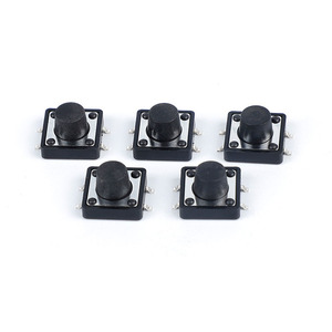 สวิตช์กดแบบสัมผัสแนวตั้ง PCB 12x12 มม. 5/6/7/8/9/10/11/12 มม. แบบกดติดปล่อยดับ  SMD SMT 4 ขา - Product Image 4