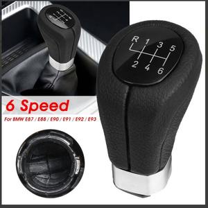 Pommeau de levier de vitesse BMW en cuir, 6 vitesses manuelles, pour E87 E88 E90 E91 E92 E93 - Product Image 1