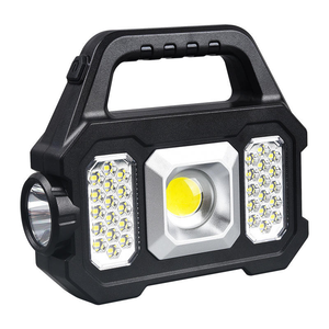 Lampe de camping solaire COB LED en promotion, rechargeable par USB, corps en ABS, indice IP65, lumière du jour 6000K, certifiée CE pour tente et utilisation d'urgence - Product Image 1
