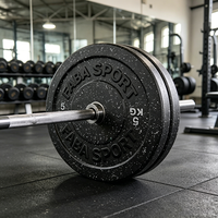 Vente directe d'usine : Ensemble de plaques de poids pour haltères de fitness et de musculation, plaques de poids de gym, plaques de bumper en caoutchouc