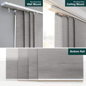 Persianas ajustables <span class=keywords><strong>para</strong></span> puerta corredera, persianas verticales <span class=keywords><strong>para</strong></span> puertas corredizas <span class=keywords><strong>de</strong></span> vidrio, <span class=keywords><strong>cortinas</strong></span> <span class=keywords><strong>de</strong></span> panel cortables <span class=keywords><strong>de</strong></span> pista extensible - Product Image 6