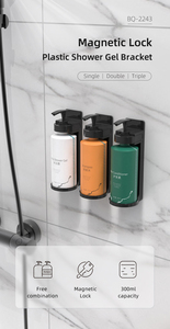 AOLQ-<span class=keywords><strong>Distributeur</strong></span> de shampooing et après-shampooing rechargeable avec étiquette, bouteilles de douche - Product Image 2