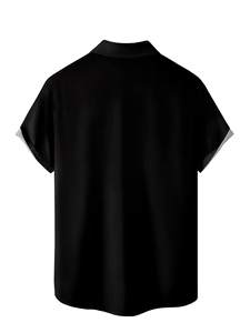 ハワイメンズ半袖シャツストリートカジュアルウェアアメリカのロゴハワイアンシャツビーチトップローカリゼーションパターン - Product Image 2