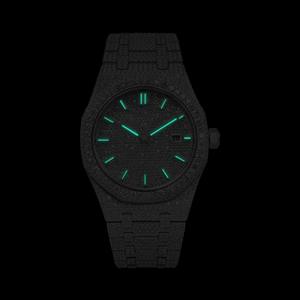 Reloj Moissanite con Incrustaciones de Diamantes, 3000 Piedras, Esfera Esqueleto, Pasa la Prueba del Detector de Diamantes, para Hombre, Estilo Urbano Diario - Product Image 3