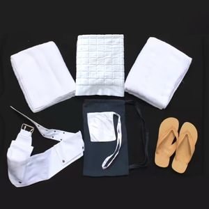 Ensemble <span class=keywords><strong>Ihram</strong></span> pour homme Haji pour l'Omra et le Hajj, ceinture imprimée unie, miswak et savon non parfumé - <span class=keywords><strong>Ihram</strong></span> de qualité pour le pèlerinage - Product Image 3