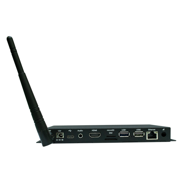 Black Metal 4K 60FPS EDP LVDS HD Ethernet Android Linux Media Player Box