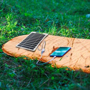 Солнечная батарея Портативное мини зарядное устройство 2 Вт 5 В USB водонепроницаемый гибкий небольшой размер для мобильного телефона пластиковая рамка - Product Image 6