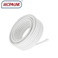 Kabel Koaksial RG59 SYV-75-3 Anyaman Tiga Lapis Kepadatan Tinggi dengan Konduktor Tembaga Bebas Oksigen untuk Sistem TV Satelit CATV CE
