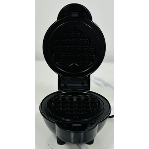 เครื่องทำวาฟเฟิลทรงกลมขนาดเล็กสีดำ - <span class=keywords><strong>750</strong></span> วัตต์, แผ่นเคลือบกันติด, ไฟแสดงสถานะ, ขนาดกะทัดรัด, สำหรับอาหารเช้าและของว่าง ทำความสะอาดง่าย - Product Image 1