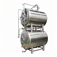 Système de conteneurs à bière horizontaux empilables 20BBL en acier inoxydable 304 avec enveloppe glycolée pour équipement de brassage