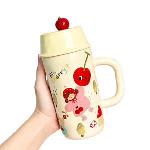 Dragon Nest <b>Ceramic</b> <b>Mug</b> 501-600ml With Straw Large Capacity Gift For Home Office Birthday Present - Product Image 5