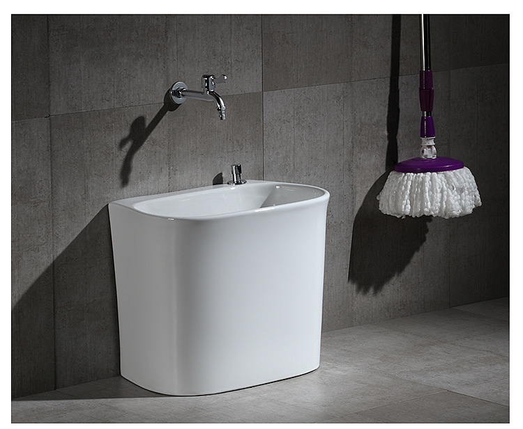2022 Bathroom Sinks Deep Height Basins Specifications Porcelain White Ceramic Mop Washroom Sink