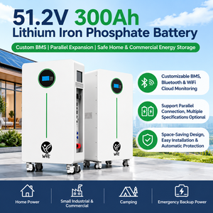 แบตเตอรี่ลิเธียมโซลาร์ 48V 51.2V 200Ah 300Ah 314Ah 5KWh 10KWh 15KWh LiFePO4 พร้อม BMS สำหรับระบบโซลาร์ไฮบริดแบบออฟกริด - Product Image 1
