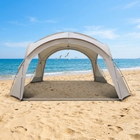 Tente de camping dôme monocouche quatre saisons pour l'extérieur, poteaux en fibre de verre, tissu Oxford, imperméable, coupe-vent, protection solaire, 8,2 kg