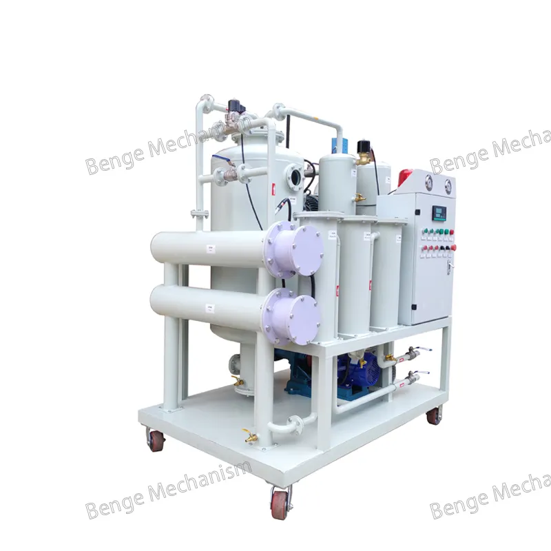 High Efficiency Two-stage High Vacuum Transformer Oil Purifier Insulating Oil Purifier Transformer Oil Dehydration