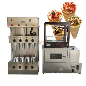 Máquina comercial para hacer conos de Pizza, máquina automática para hacer conos de Pizza, horno de panadería, pan