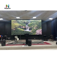 6x3m P3.91 Rafraîchir Épissage Panneau Vidéo Intérieur Église Location Écran LED Mur pour Malawi
