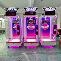 Máquina de Juego de Habilidad con Temporizador Digital Operada por Monedas, Desafío de la Suerte de 10 Segundos para Centros Comerciales y Salas de Juegos, con LED de Neón