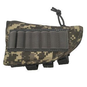 1000D Tactical Buttstock Shell Holder Cheek Rest Pouch 12G EDC Molle Pouch Cartridge Holder - Product Image 4