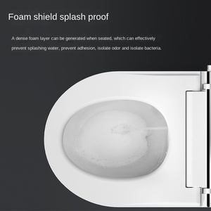 WC intelligent mural électronique de luxe, toilette automatique monobloc 9901-blanc - Product Image 2