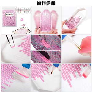 SONGWOOART Kit Pittura Diamante 5D Fai-da-Te, Dipinto di Paperino Cartoon, Decorazione Casa, Immagine <span class=keywords><strong>Anime</strong></span> Stampata con Strass - Product Image 6