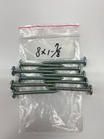 Homn Reen C1022 Steel Material CR3+ Zinc Plated Finish Truss Head PH Small Tapping Screw 1-7/8" Length Full Thread Size #8 High