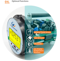 Medidor de Flujo Electromagnético DN15-DN6000 IP68 +/-0.5 Pct RS485 Modbus 4-20mA con Batería y Brida MID para Agua, Aguas Residuales y Aceite