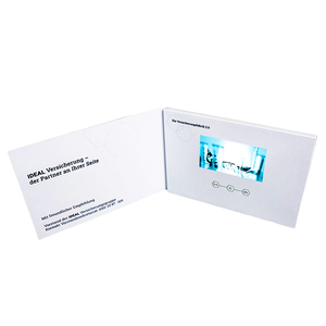 Operación segura Caja de video personalizada Invitación de LCD Regalo Folleto Tarjeta gráfica Folleto Reproductor Tarjeta de felicitación - Product Image 2