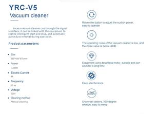 Collecteur de poussière pour laboratoire dentaire Yucera V5 - Aspirateur haute efficacité - Product Image 3