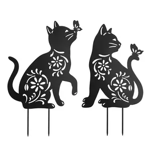 Fabricante personalizado Metal jardim ornamentos animais estacas para venda