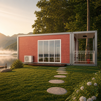 Casa Contenedor Prefabricada de Ensamblaje Rápido con Conexión por Pernos, Cabaña Modular Reciclable, Módulo Móvil para Oficina Temporal en Obra