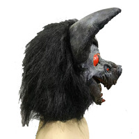 Masque en Latex d'horreur Vampire Bat Monster Halloween Party et Horror Game Props Masque facial réaliste en PVC et silicone