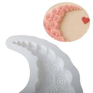 Valentine's Day Rose Design Mousse Cake Mold Floral Chocolate Mould <b>Silicone</b> Mold for DIY Cake Dessert Home Kitchen <b>Baking</b> Tool - Product Image 3